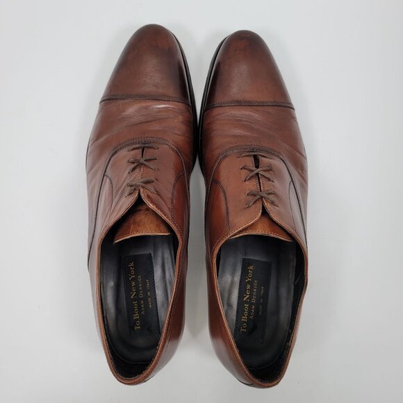 To The Boot New York Adam Derrick Men\'s Brown Leather Oxford Shoes US Size 11.5 main image 7